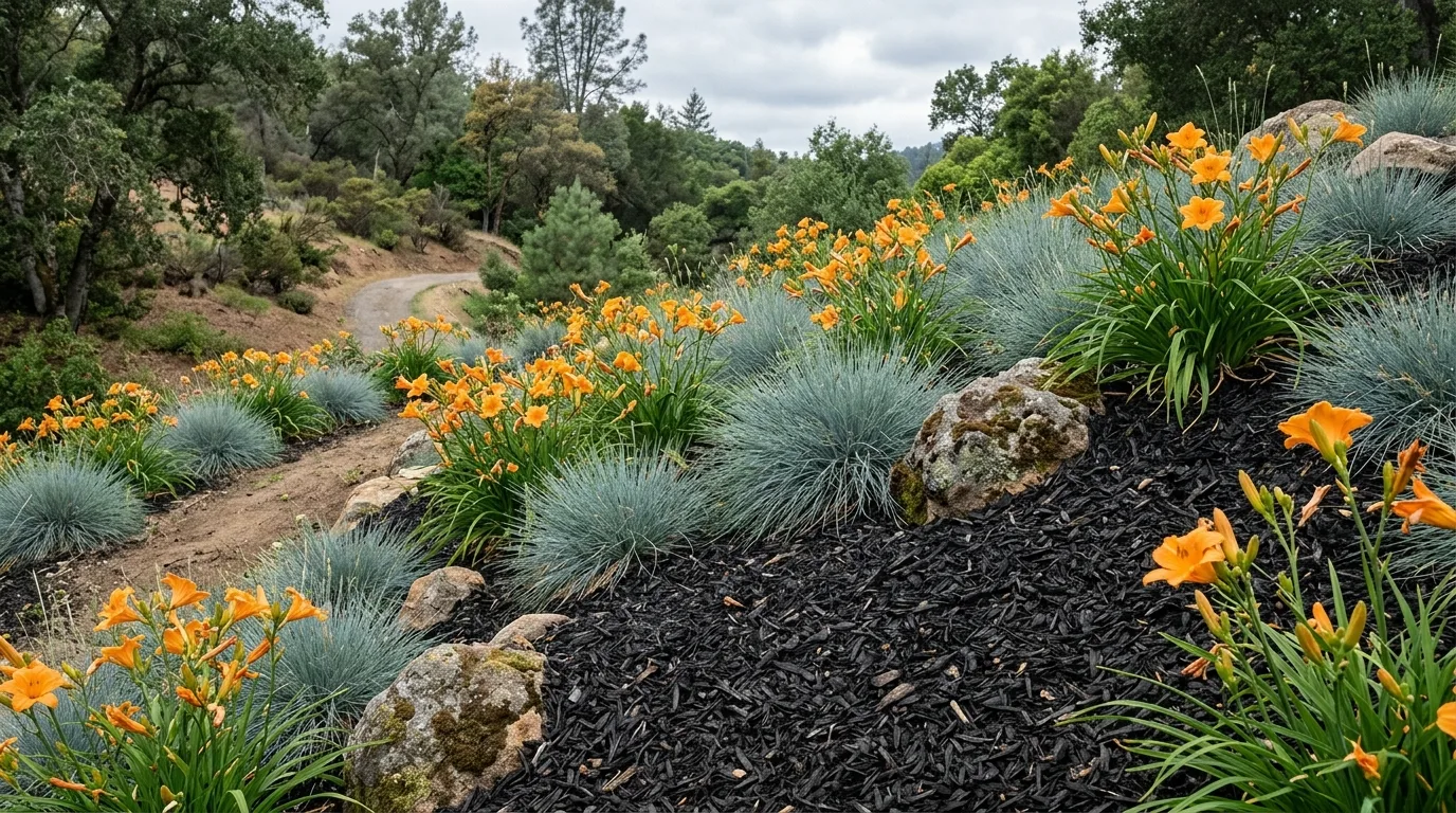 Modern Black Mulch Layout